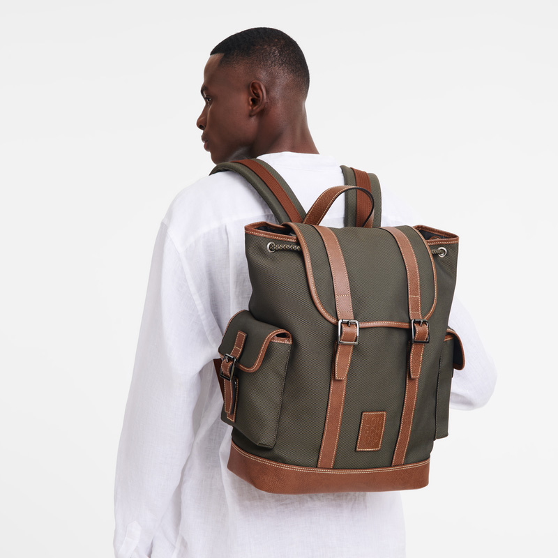 Mochilas Longchamp Boxford Backpack Masculino Marrom | LC-NMDD8609