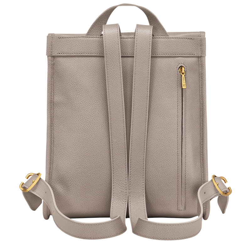 Mochilas Longchamp Le Foulonné Backpack Feminino Turtledove | LC-NXIT7565