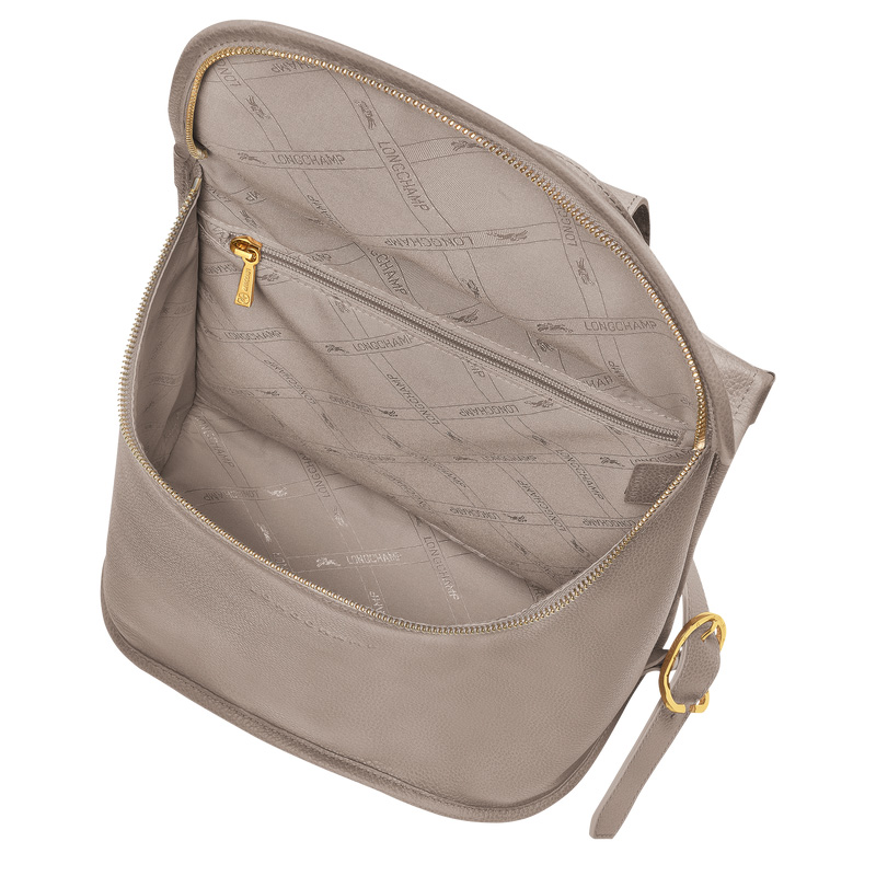 Mochilas Longchamp Le Foulonné Backpack Feminino Turtledove | LC-NXIT7565