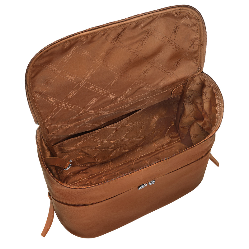 Mochilas Longchamp Le Foulonné Backpack Feminino Caramel | LC-SZMX5021