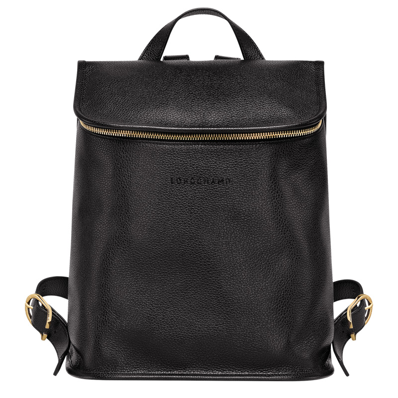 Mochilas Longchamp Le Foulonné Backpack Feminino Pretas | LC-RNZZ2104