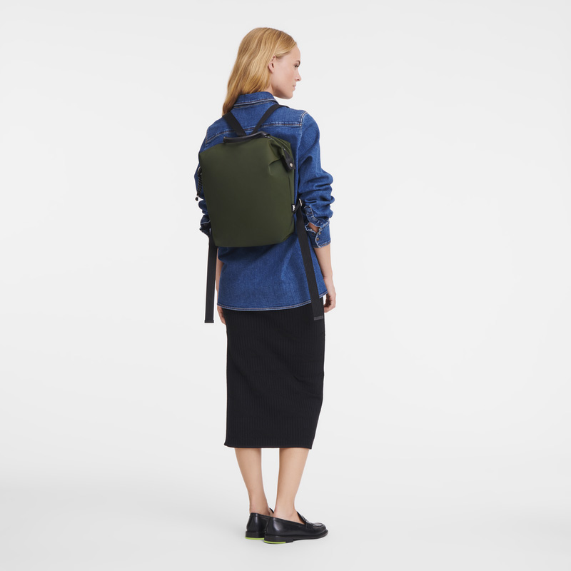 Mochilas Longchamp Le Pliage Energy L Backpack Feminino Caqui | LC-MYVS1834