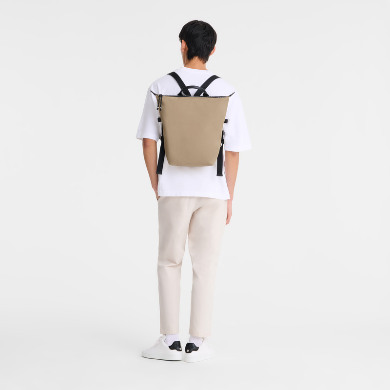 Mochilas Longchamp Le Pliage Energy L Backpack Masculino Clay | LC-UHNH2186