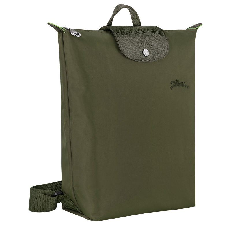 Mochilas Longchamp Le Pliage Green M Backpack Feminino Forest | LC-WXDX5684