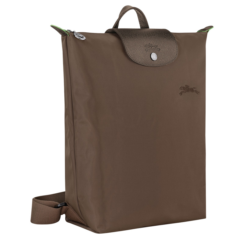 Mochilas Longchamp Le Pliage Green M Backpack Masculino Terra | LC-ZTVC5581