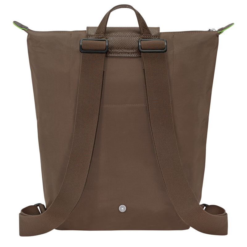 Mochilas Longchamp Le Pliage Green M Backpack Masculino Terra | LC-ZTVC5581