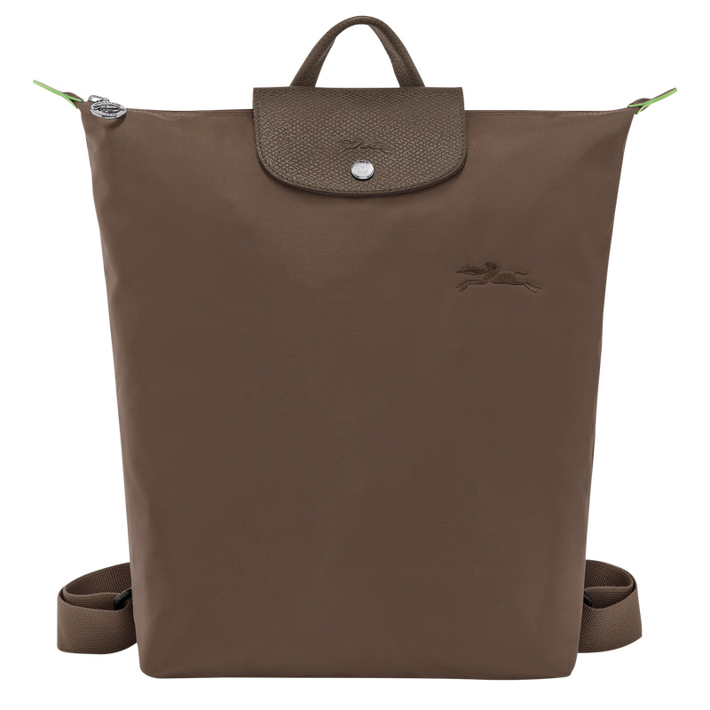 Mochilas Longchamp Le Pliage Green M Backpack Masculino Terra | LC-ZTVC5581