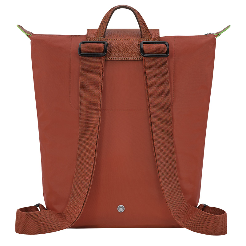 Mochilas Longchamp Le Pliage Green M Backpack Masculino Chestnut | LC-TYJN1020