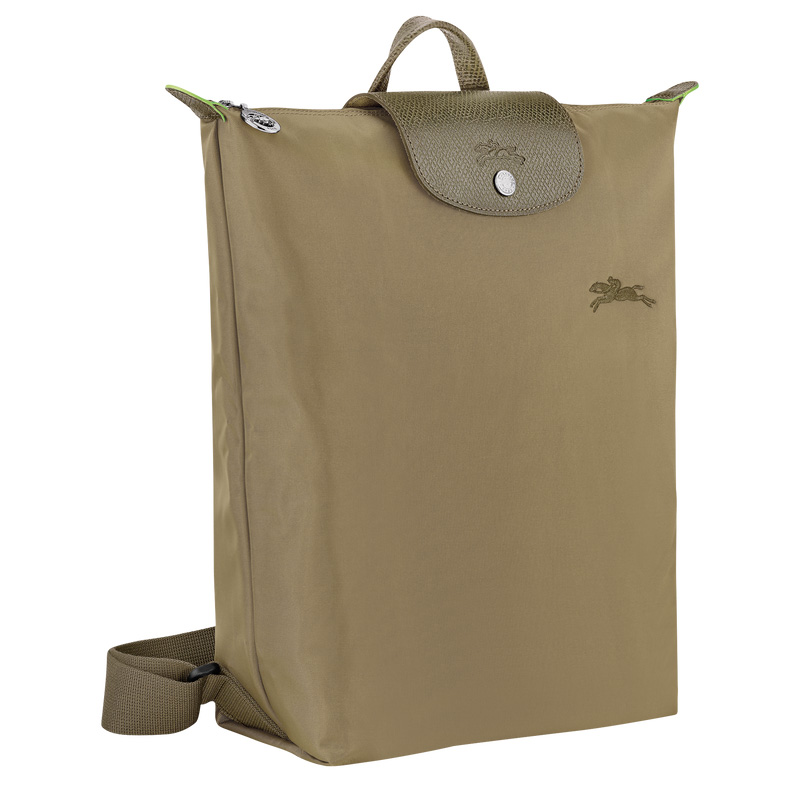 Mochilas Longchamp Le Pliage Green M Backpack Masculino Artichoke | LC-JMLK9791