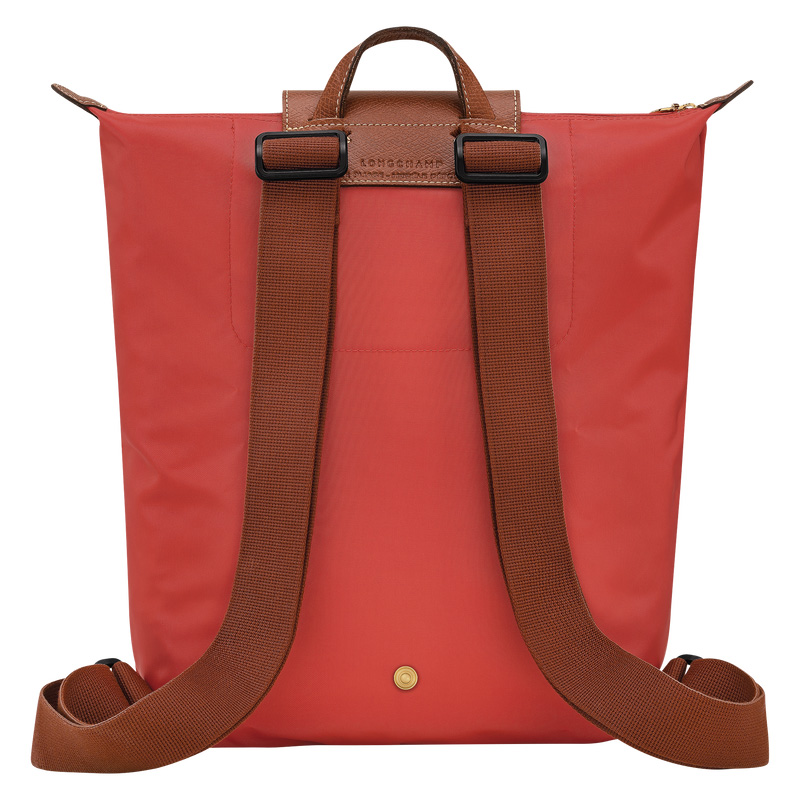 Mochilas Longchamp Le Pliage Original M Backpack Masculino Tomato | LC-HWZK5154