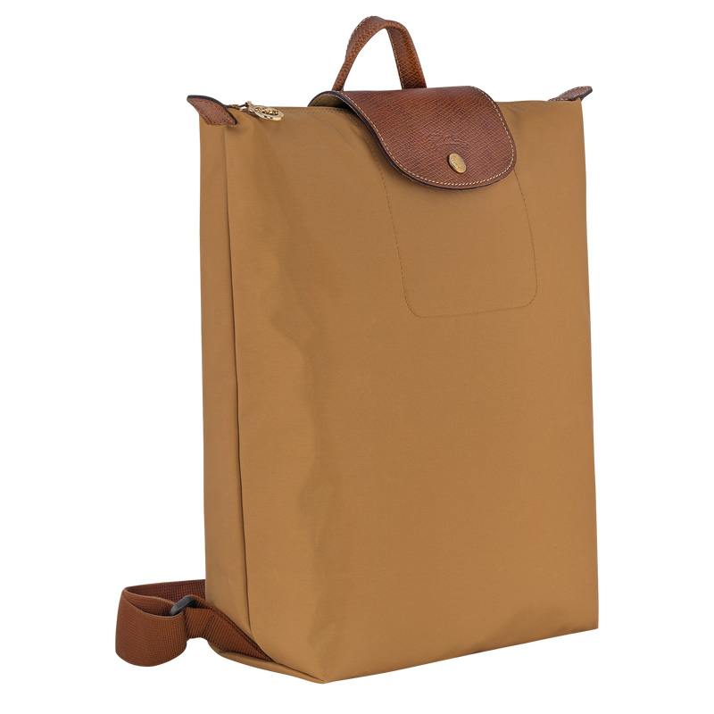 Mochilas Longchamp Le Pliage Original M Backpack Masculino Fawn | LC-FWAE8897