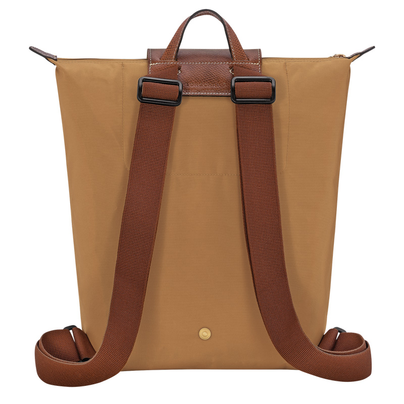 Mochilas Longchamp Le Pliage Original M Backpack Masculino Fawn | LC-FWAE8897