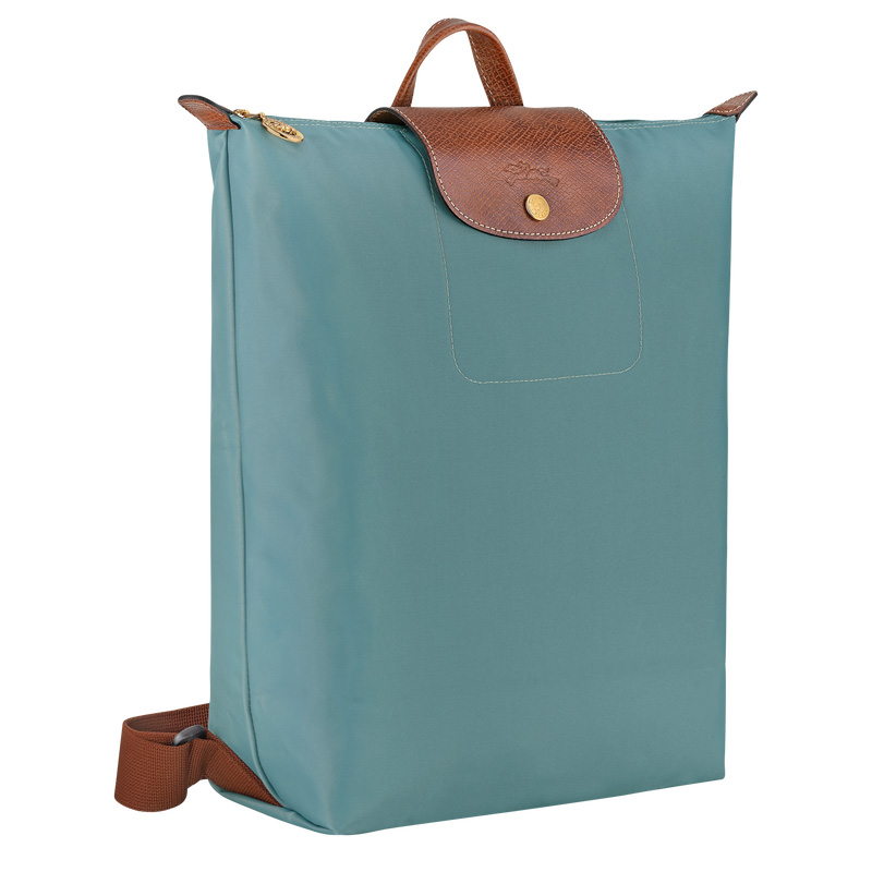 Mochilas Longchamp Le Pliage Original M Backpack Masculino Eucalyptus | LC-PLQF4376