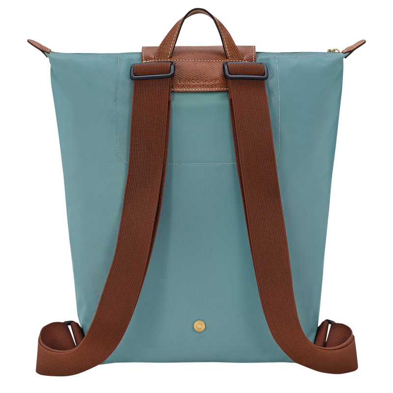 Mochilas Longchamp Le Pliage Original M Backpack Masculino Eucalyptus | LC-PLQF4376