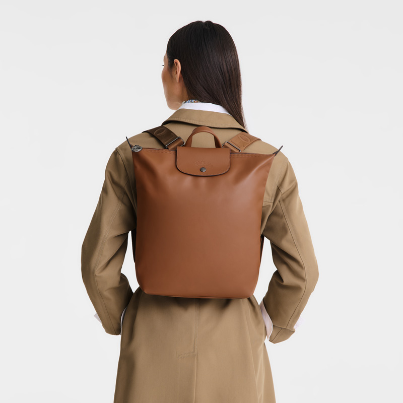 Mochilas Longchamp Le Pliage Xtra M Backpack Feminino Cognac | LC-NAWN3569