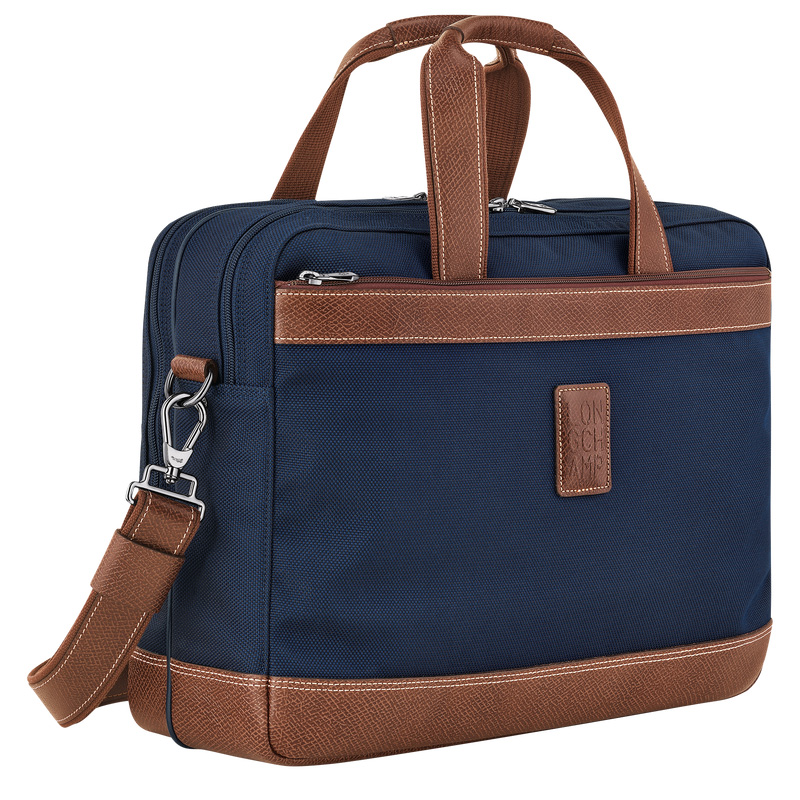 Pasta Longchamp Boxford L Briefcase Masculino Azuis | LC-MJNF9598