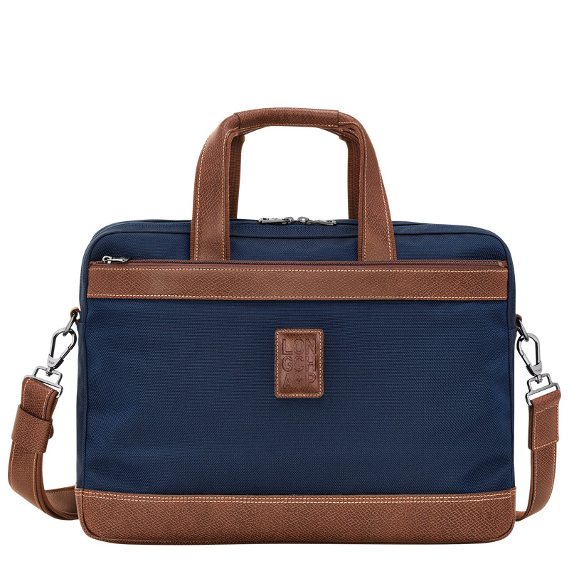 Pasta Longchamp Boxford L Briefcase Masculino Azuis | LC-MJNF9598