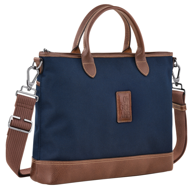 Pasta Longchamp Boxford S Briefcase Feminino Azuis | LC-DAZK2020
