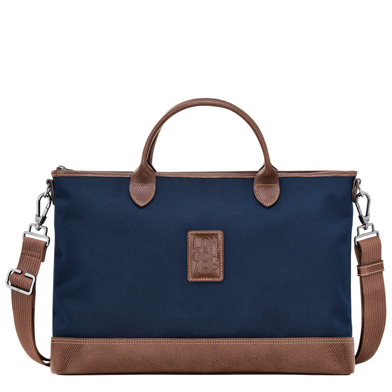 Pasta Longchamp Boxford S Briefcase Feminino Azuis | LC-DAZK2020