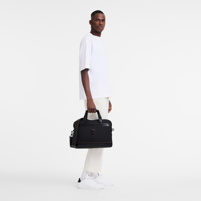 Pasta Longchamp Boxford S Briefcase Masculino Pretas | LC-NXAU7690