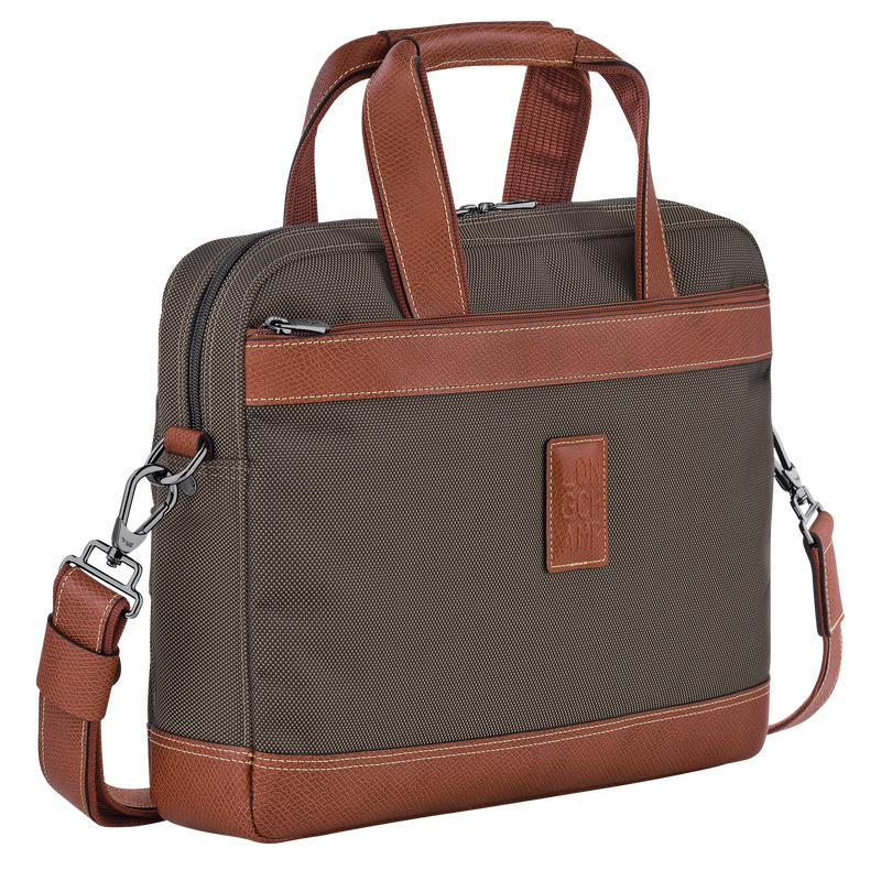 Pasta Longchamp Boxford S Briefcase Masculino Marrom | LC-QWMR8401
