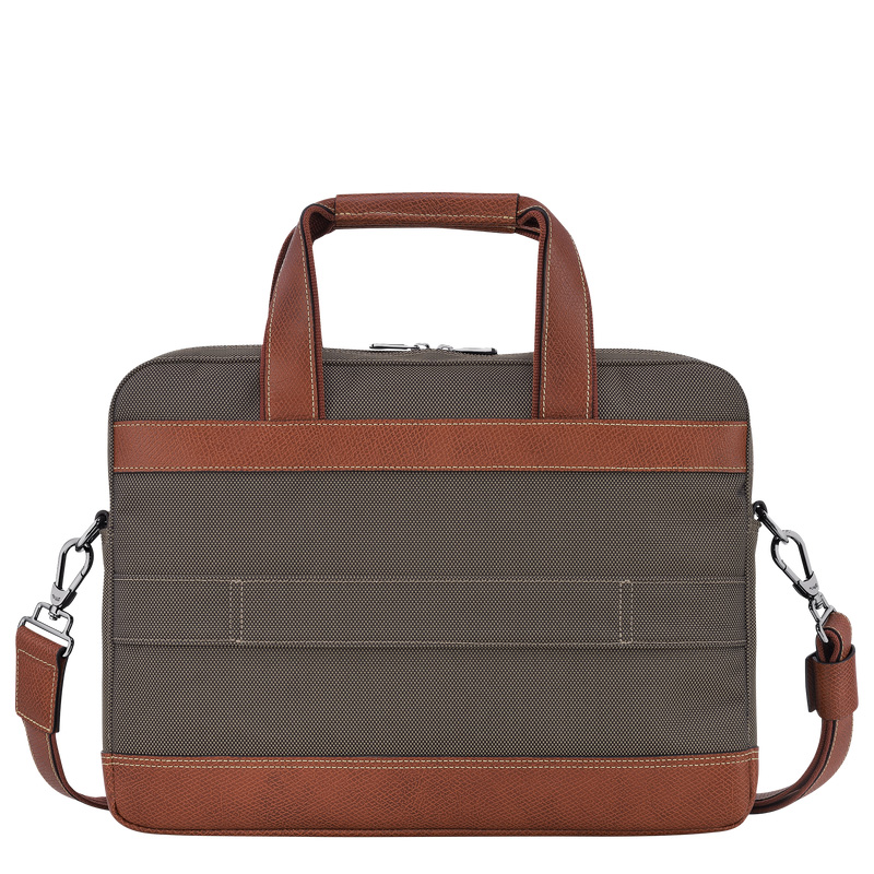 Pasta Longchamp Boxford S Briefcase Masculino Marrom | LC-QWMR8401