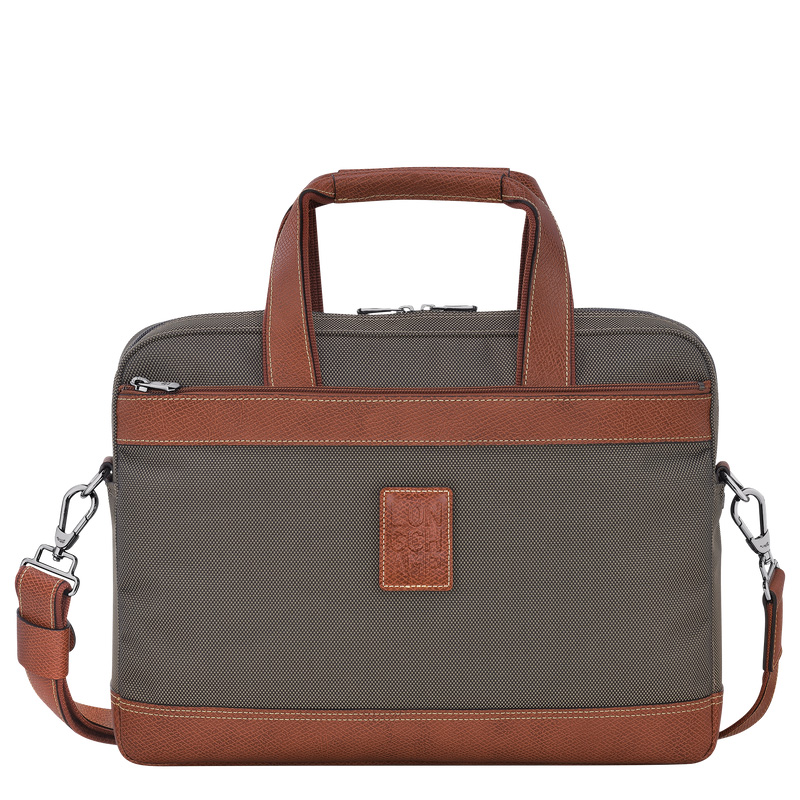 Pasta Longchamp Boxford S Briefcase Masculino Marrom | LC-QWMR8401