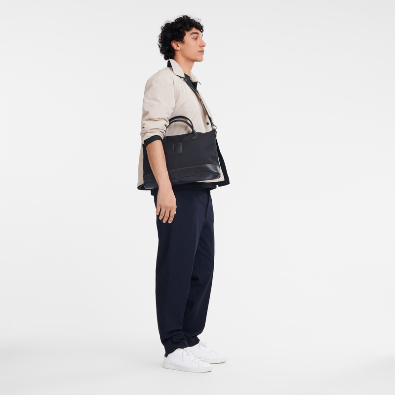 Pasta Longchamp Boxford S Briefcase Masculino Pretas | LC-IROV7878
