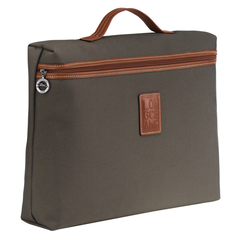 Pasta Longchamp Boxford S Briefcase Masculino Marrom | LC-XADO4735