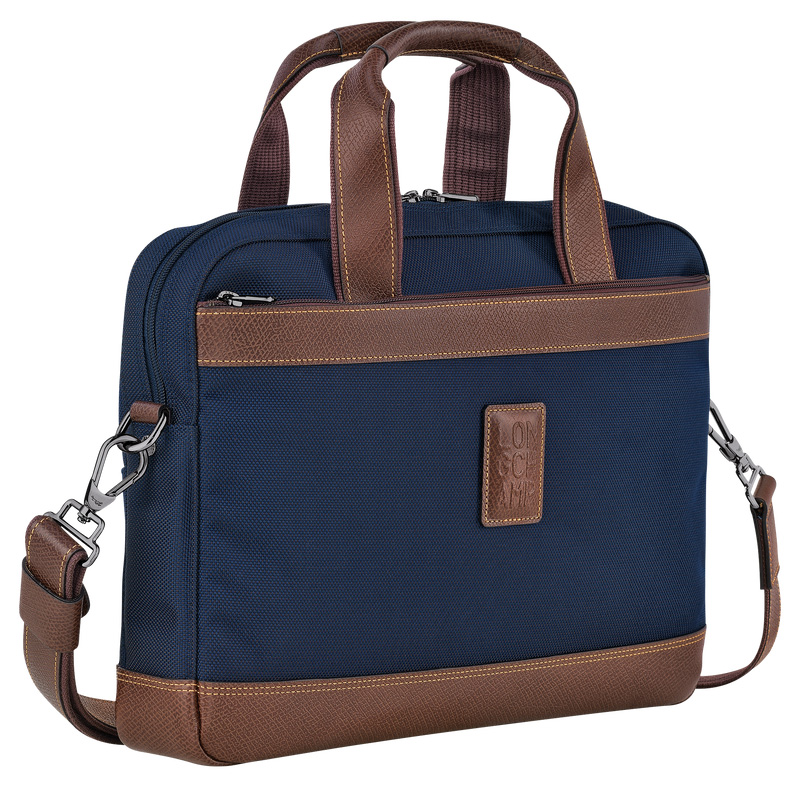 Pasta Longchamp Boxford S Briefcase Masculino Azuis | LC-OHTU0521