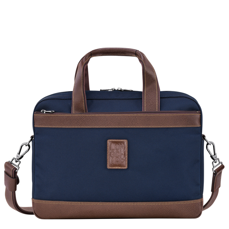 Pasta Longchamp Boxford S Briefcase Masculino Azuis | LC-OHTU0521