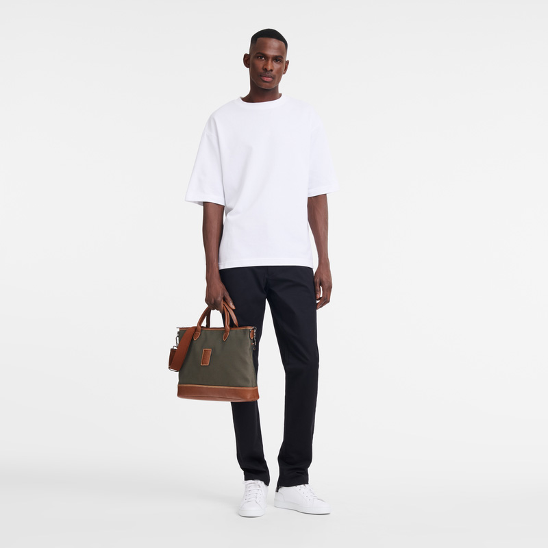 Pasta Longchamp Boxford S Briefcase Masculino Marrom | LC-QEOP1254