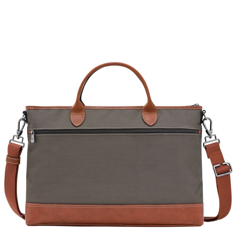 Pasta Longchamp Boxford S Briefcase Masculino Marrom | LC-QEOP1254