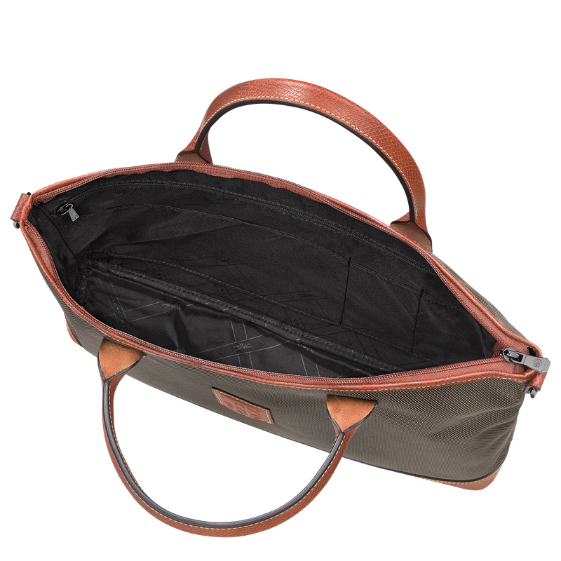 Pasta Longchamp Boxford S Briefcase Masculino Marrom | LC-QEOP1254