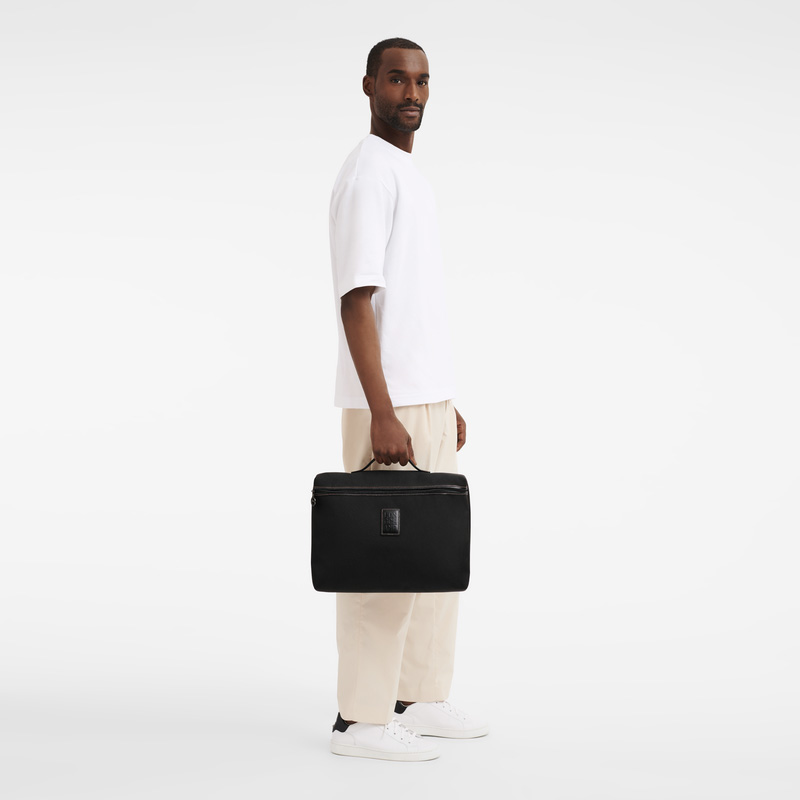 Pasta Longchamp Boxford S Briefcase Masculino Pretas | LC-DYZA9761