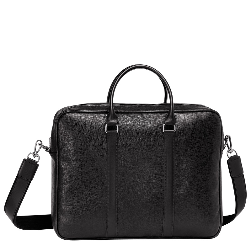 Pasta Longchamp Le Foulonné M Briefcase Masculino Pretas | LC-UNFC5723
