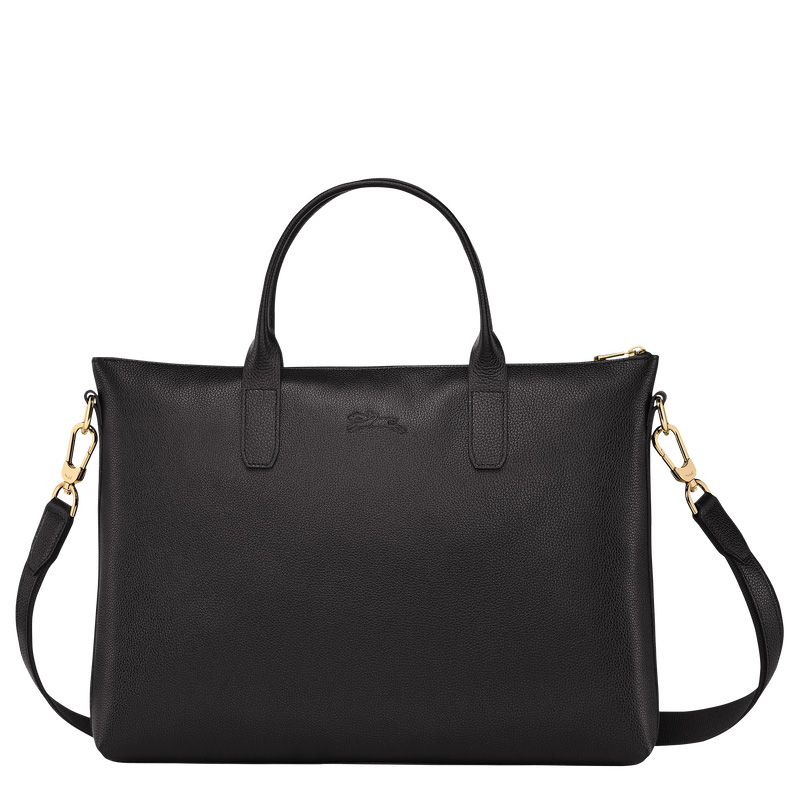 Pasta Longchamp Le Foulonné S Briefcase Feminino Pretas | LC-CFCO4786