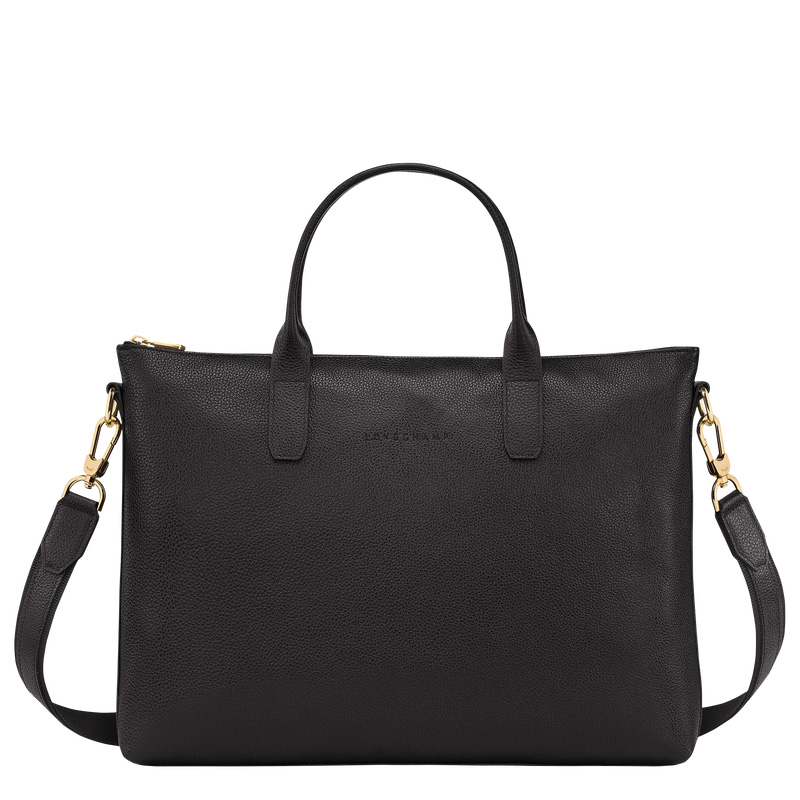 Pasta Longchamp Le Foulonné S Briefcase Feminino Pretas | LC-CFCO4786