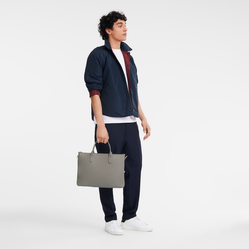 Pasta Longchamp Le Foulonné S Briefcase Feminino Turtledove | LC-ADIJ4967