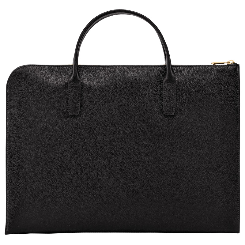 Pasta Longchamp Le Foulonné S Briefcase Feminino Pretas | LC-PFFW8474