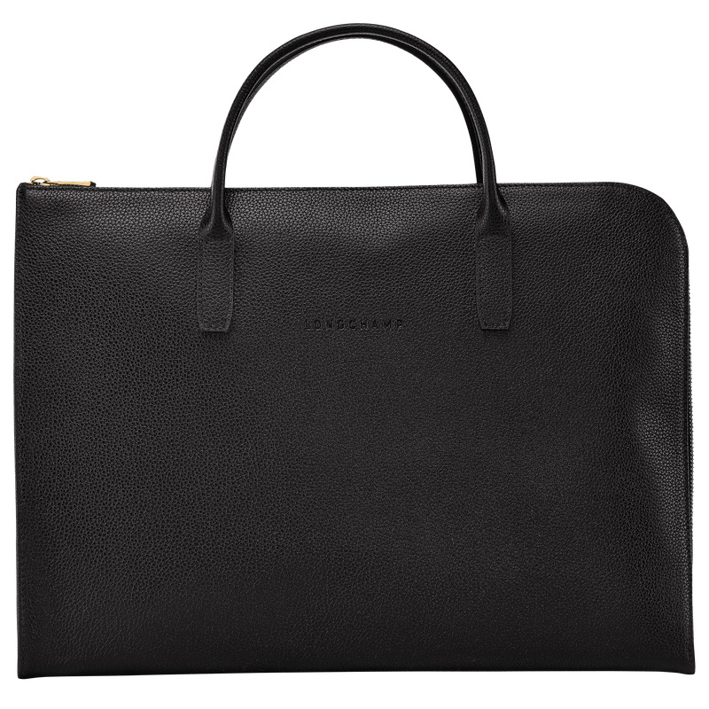 Pasta Longchamp Le Foulonné S Briefcase Feminino Pretas | LC-PFFW8474