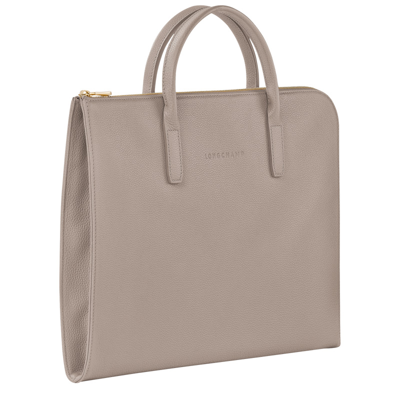 Pasta Longchamp Le Foulonné S Briefcase Feminino Turtledove | LC-BYQQ6236