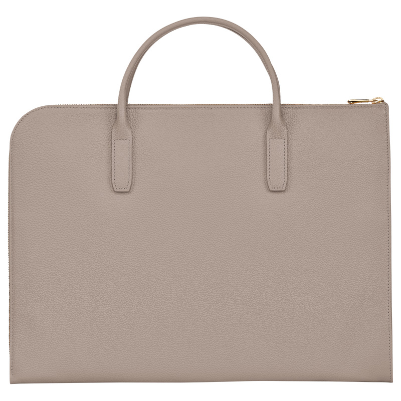Pasta Longchamp Le Foulonné S Briefcase Feminino Turtledove | LC-BYQQ6236
