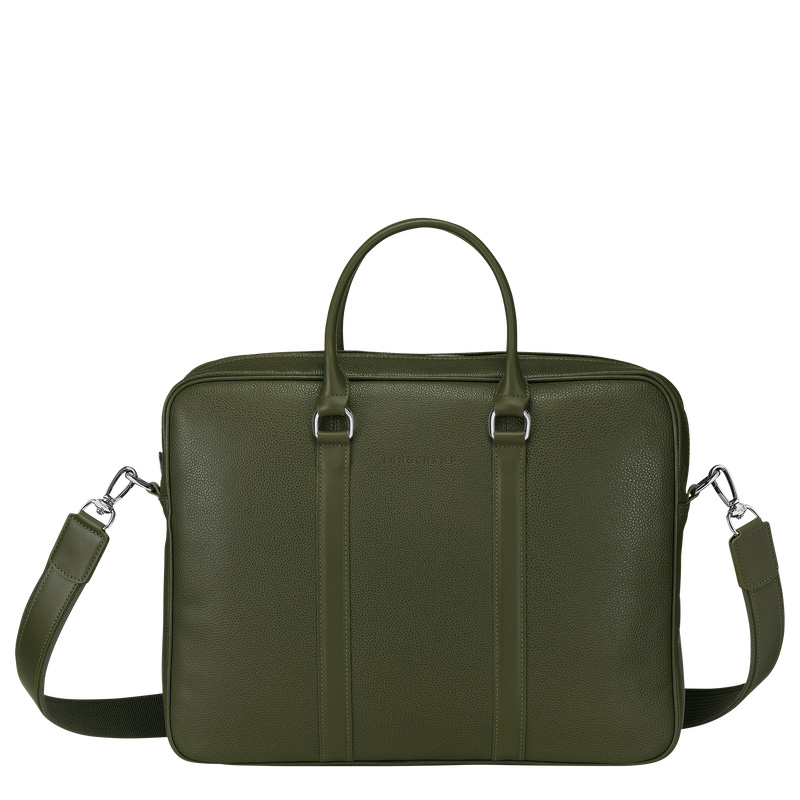 Pasta Longchamp Le Foulonné S Briefcase Feminino Caqui | LC-ILSV4648