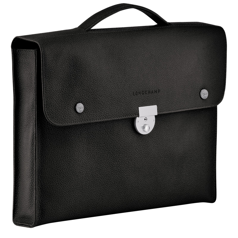 Pasta Longchamp Le Foulonné S Briefcase Masculino Pretas | LC-RQIE1073