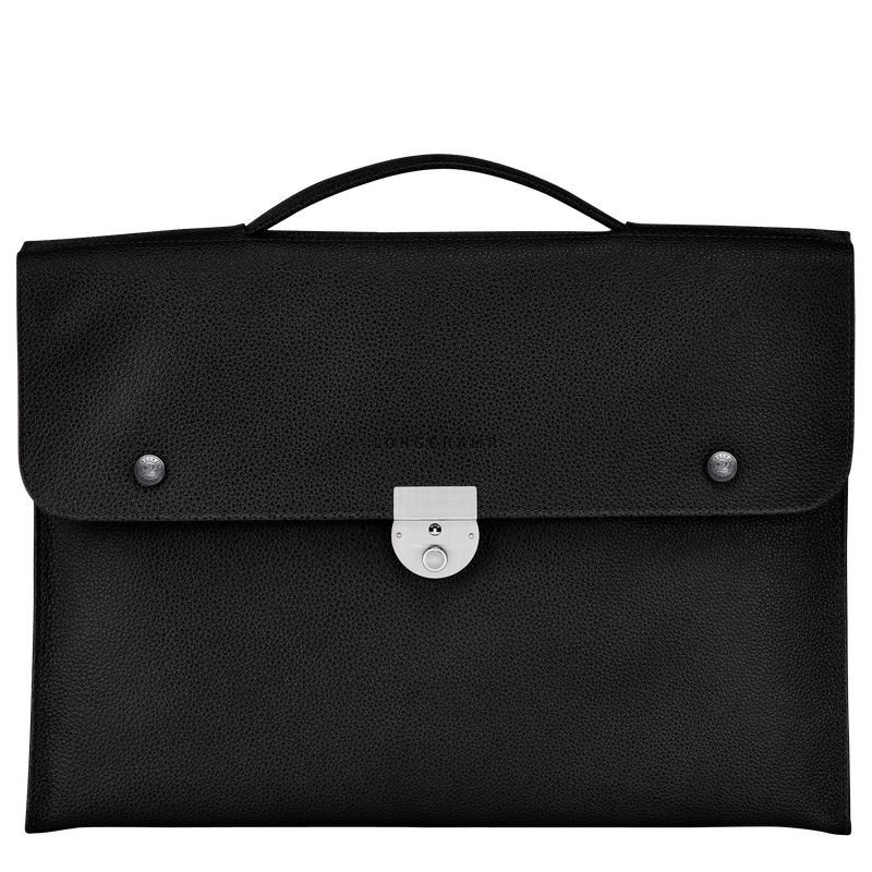 Pasta Longchamp Le Foulonné S Briefcase Masculino Pretas | LC-RQIE1073