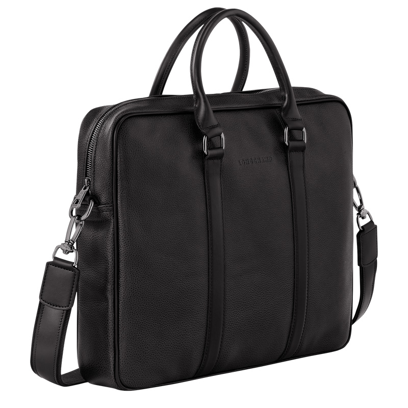 Pasta Longchamp Le Foulonné S Briefcase Masculino Pretas | LC-JYPT6306