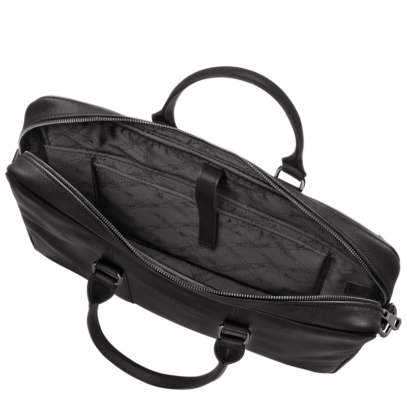 Pasta Longchamp Le Foulonné S Briefcase Masculino Pretas | LC-JYPT6306