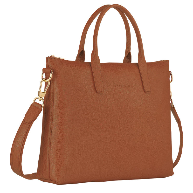 Pasta Longchamp Le Foulonné S Briefcase Masculino Caramel | LC-GORJ7178
