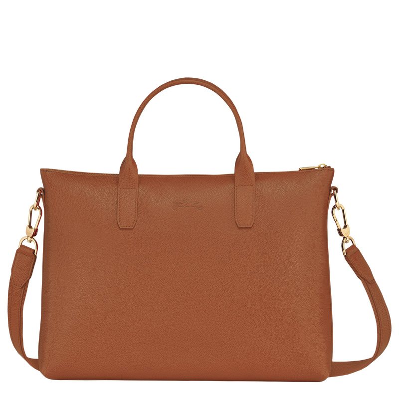 Pasta Longchamp Le Foulonné S Briefcase Masculino Caramel | LC-GORJ7178